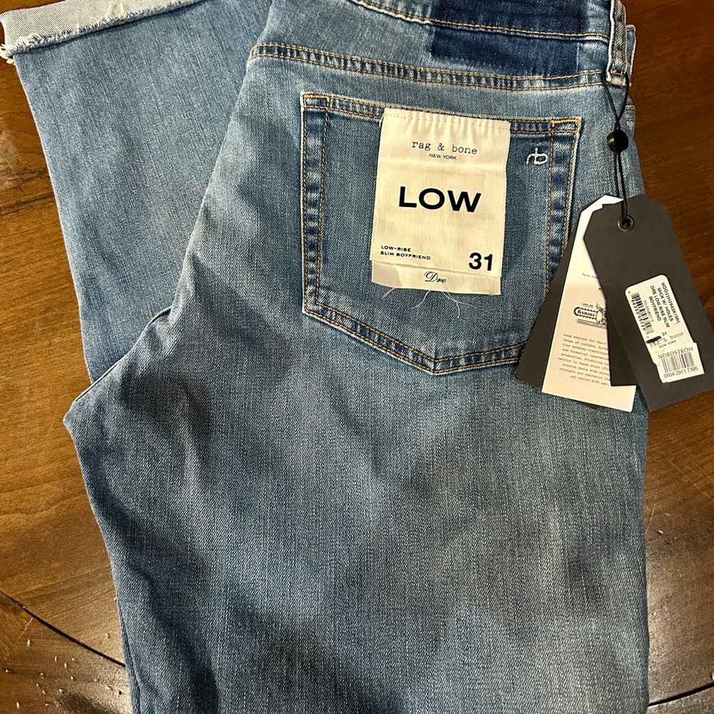 rag & bone Blue Boyfriend Jeans